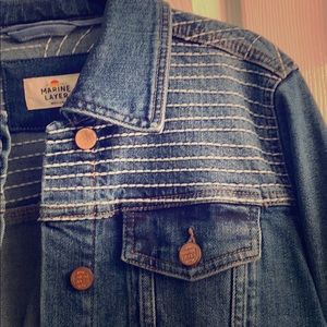 Marine Layer Embroidered Denim jacket